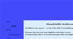 Desktop Screenshot of hundehilfe-koblenz.com